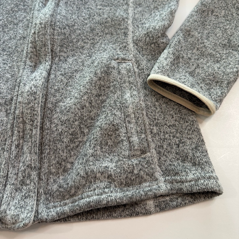 The North Face Crescent Sunset Full Zip Grey Knit Jacket Women’s Size Medium - Picture 6 of 11